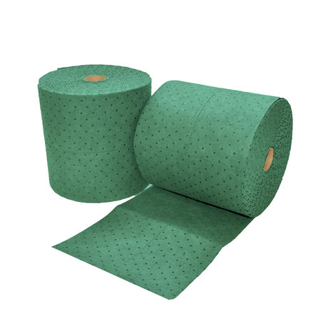  Green Universal Three-Ply Heavy Absorbent 15"x150' Rolls 2/Bag