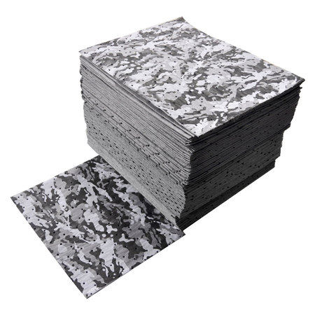  Universal Two-Ply Camouflage Spilfyter Pads Universal Absorbent Pad 16"x18"  50/Box