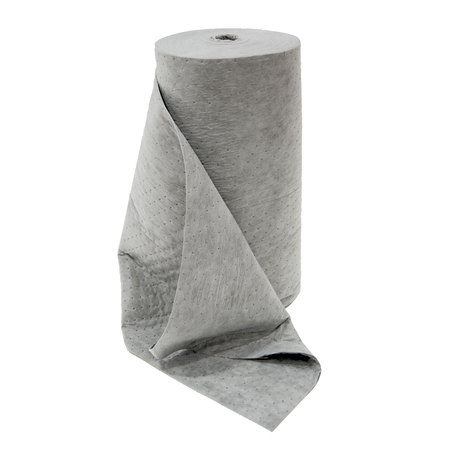 Sorbent Roll, 72 gal, 32 in x 150 ft, Universal, Gray, Polypropylene