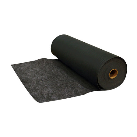 36" x 150ft Spilhyder Universal Black HW Absorbent Traffic Rug
