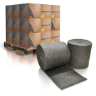 32" x 300 ft Standard Gray LW Universal Absorbent Roll -1 Pallet