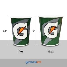 12 oz Gatorade Waxed Logo Paper Cups - 2