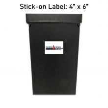 Disposable Trash Container Black - 4