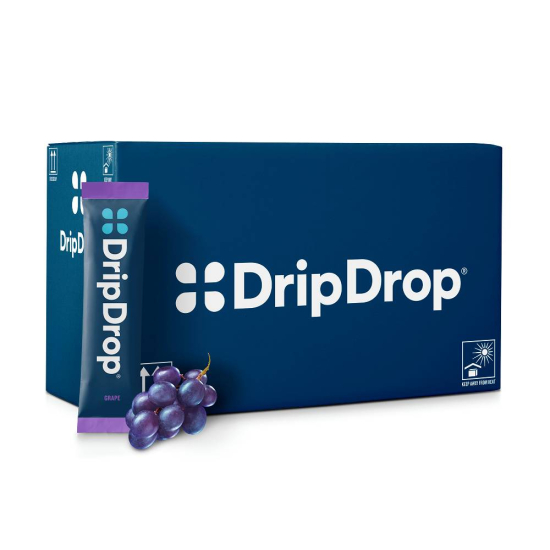 DripDrop Electrolyte Powder Sticks - Pack of 100 - Grape Flavor