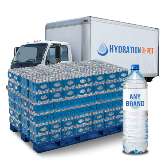 Purified 16.9oz Bottle Water, Bulk Truckload - 19 Pallets 