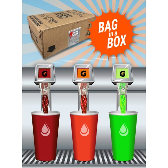 Gatorade Bag in Box (BIB) Syrup Concentrate - 3 Gallon Sports Drink