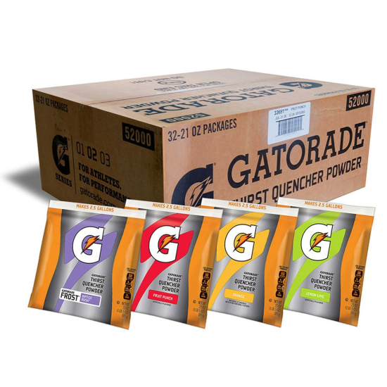 Gatorade Powder Variety Pack 2.5 Gallon - 21 oz Instant Powder Mix