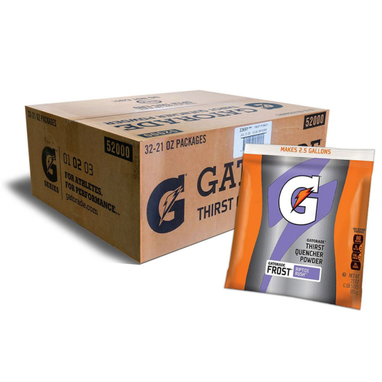 Gatorade Riptide Rush 2.5 Gallon Instant Powder Mix - 21 oz Gatorade Mix