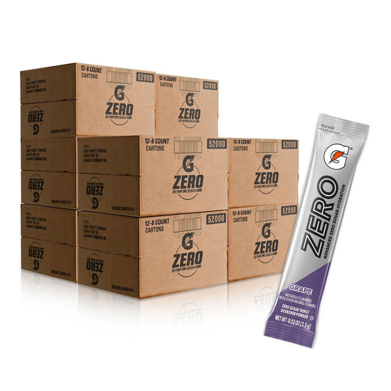 Gatorade Zero Single Serve Grape Sticks - 960ct Bulk Pack