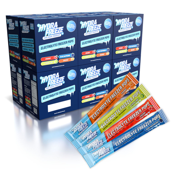 Hydrafreeze Electrolyte Freeze Pop 1440 Pops Crew Pack