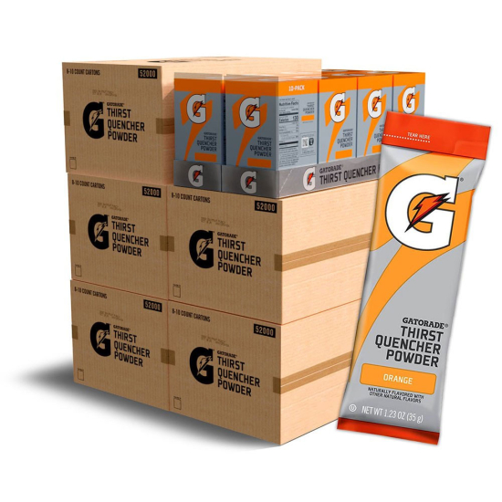 Gatorade Orange Thirst Quencher Powder - Instant Gatorade Packs - 480 Sticks