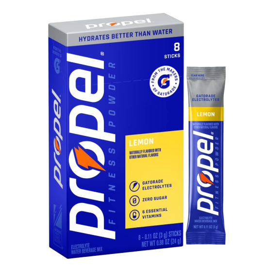 Propel Zero Calories Lemon Powder Packets - Propel Packs w/Electrolytes