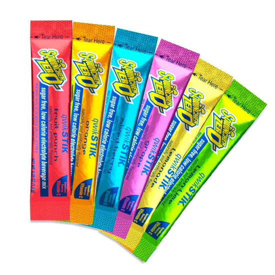 Sqwincher Zero Sugar Bundle 10 oz Individual Sticks - Assorted Flavors