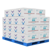 Emergency 33.8oz Box Drinking Water Pallet - 5 Year Shelf Life 