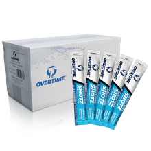 Overtime Sugar Free Raspberry Blue Shotz - 1600 Pack Electrolyte Drink Mix