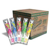 Sqwincher ZERO Sugar Assorted Flavors Freezer Pops, Bulk Case of 150 