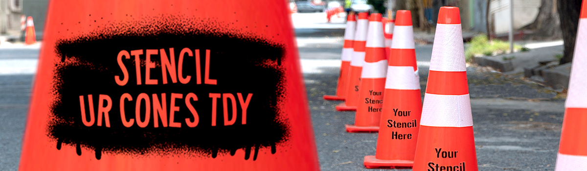 Can You Spray Paint a Stencil on a Traffic Cone?