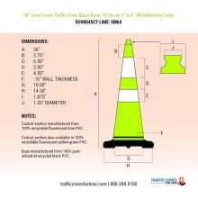 36 inch Traffic Cones - 6