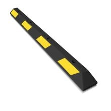 6ft Black Reflective Rubber Parking Block-1