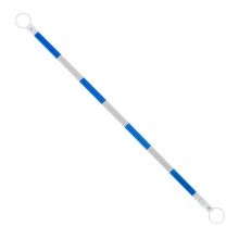 Retractable Delineator Bar Blue and White - 1