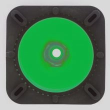 28 inch Kelly Green Traffic Cone w/7 lb Black Base - 2