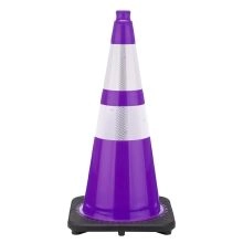 Purple Cone with 6 inch and 4 inch Reflective Collars
