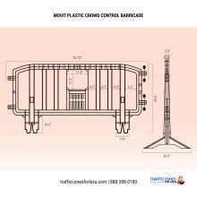Movit Plastic Crowd Control Barricade - 14