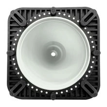 28 inch White Traffic Cone Black Base - 4