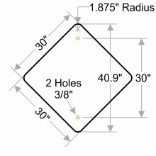 Diamond Grade Pedestrian Sign - 1