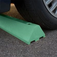 Electric Vehicle Green Parking Block 4 Inch Height - 3