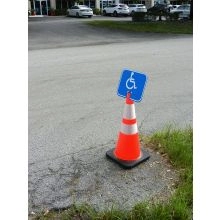 HANDICAP Traffic Cone Sign - 2