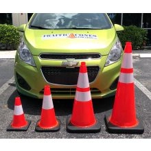 12 inches Traffic Cone w/Black Base - 3