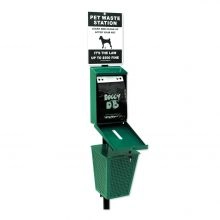 Pet Waste Station With 6ft Pole Bundle - 1