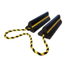 Premium Aircraft Chocks Pair w/Connecting Rope Handle - 4