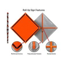 Custom Rull Up Traffic Sign - 1