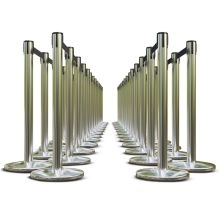 Stainless Finish Premium Stanchions - 1