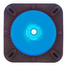 Blue Traffic Cone Base View