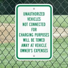 Electric Vehicle Towed Sign - 1