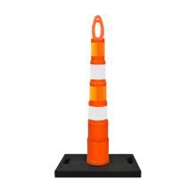 Mini Channelizer 42" Cone Drum w/Reflective Collars and Base details