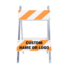 Type II Heavy Duty Plastic Panel Barricades w/Galvanized Steel Legs - 70 Pack details