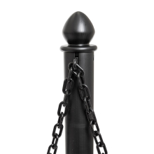 Plastic Heavy Duty Post and Chain Kit includes 10 Posts & 100