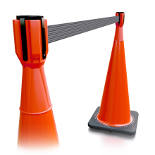 Traffic Cone Topper w/Retractable Belt details