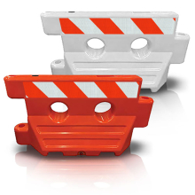 Water Filled Jersey Barricade w/Connector Pin details