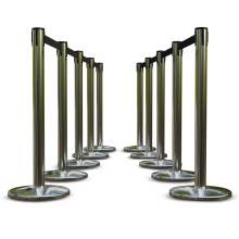 Retractable Belt No-Lean Stanchions - Premium Stainless Steel Finish 10 Pack details