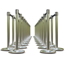 Retractable Belt No-Lean Stanchions - Premium Stainless Steel Finish 50 Pack details