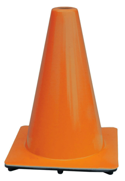 12" All Orange 1.8 lb Traffic Cone - Made in USA
