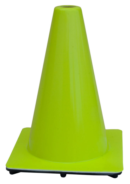 12" Lime Green 1.5 lb Traffic Cone USA Made