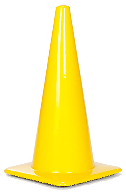 Lakeside 28" 7 lb Yellow Traffic Cone
