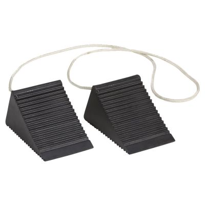 Compact Wheel Chocks w/4 Feet Nylon Rope