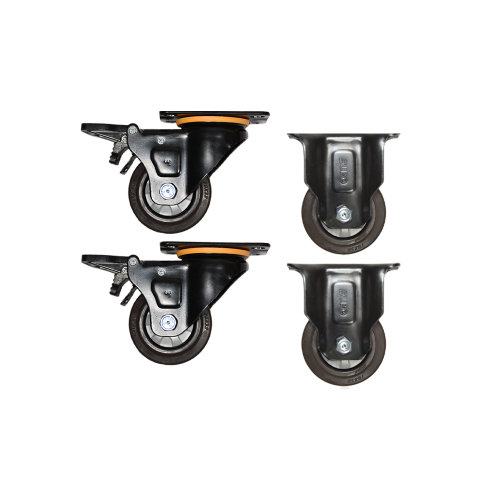 3" Swivel & Fixed Casters - Set of 4